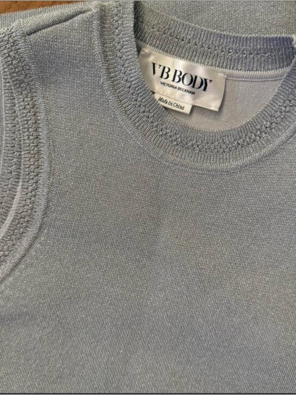 VICTORIA BECKHAM SILVER DRESS
